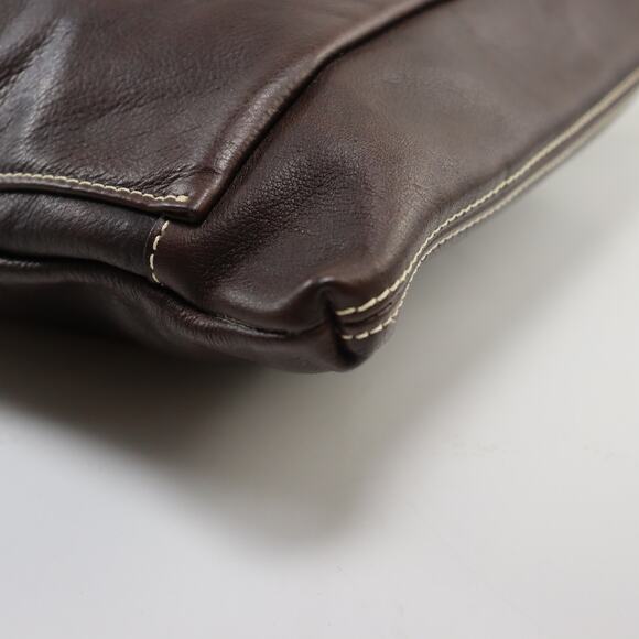 Cuoieria Fiorentina Designer Handbag/Purse Handcrafted Italy (Dark Brown) - Picture 3 of 11